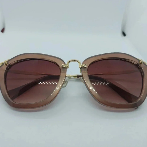 Fashion Brown and Gold Cat  Eye sunglasses - Picture 7 of 12